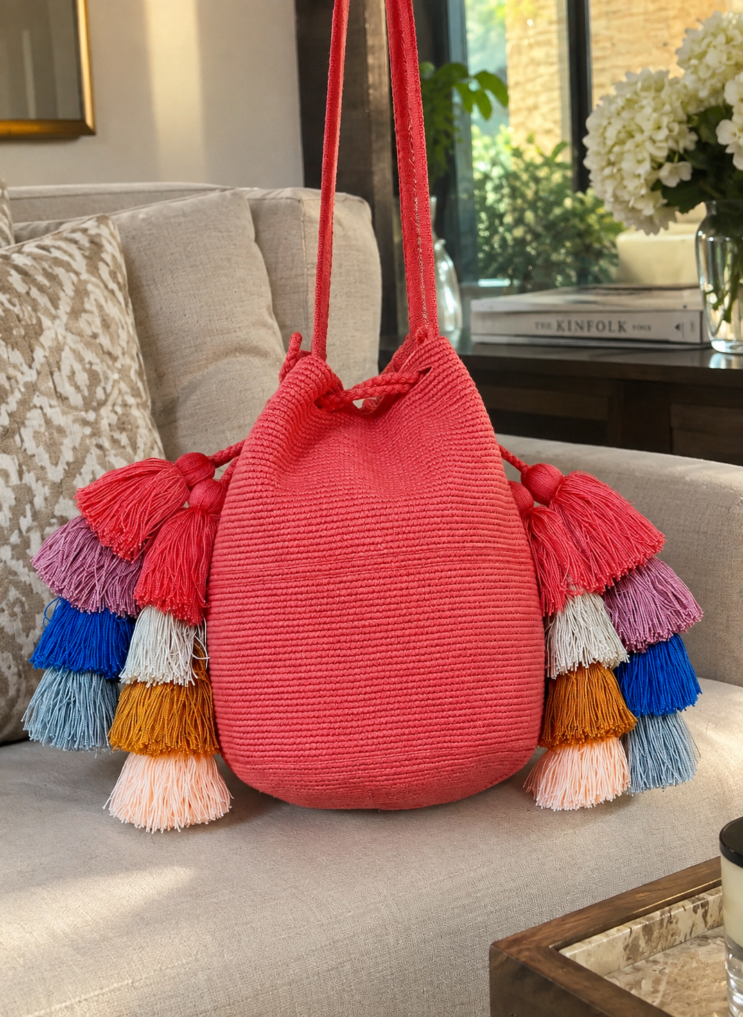 Bolso Wayuu Rosado - Imagen 2