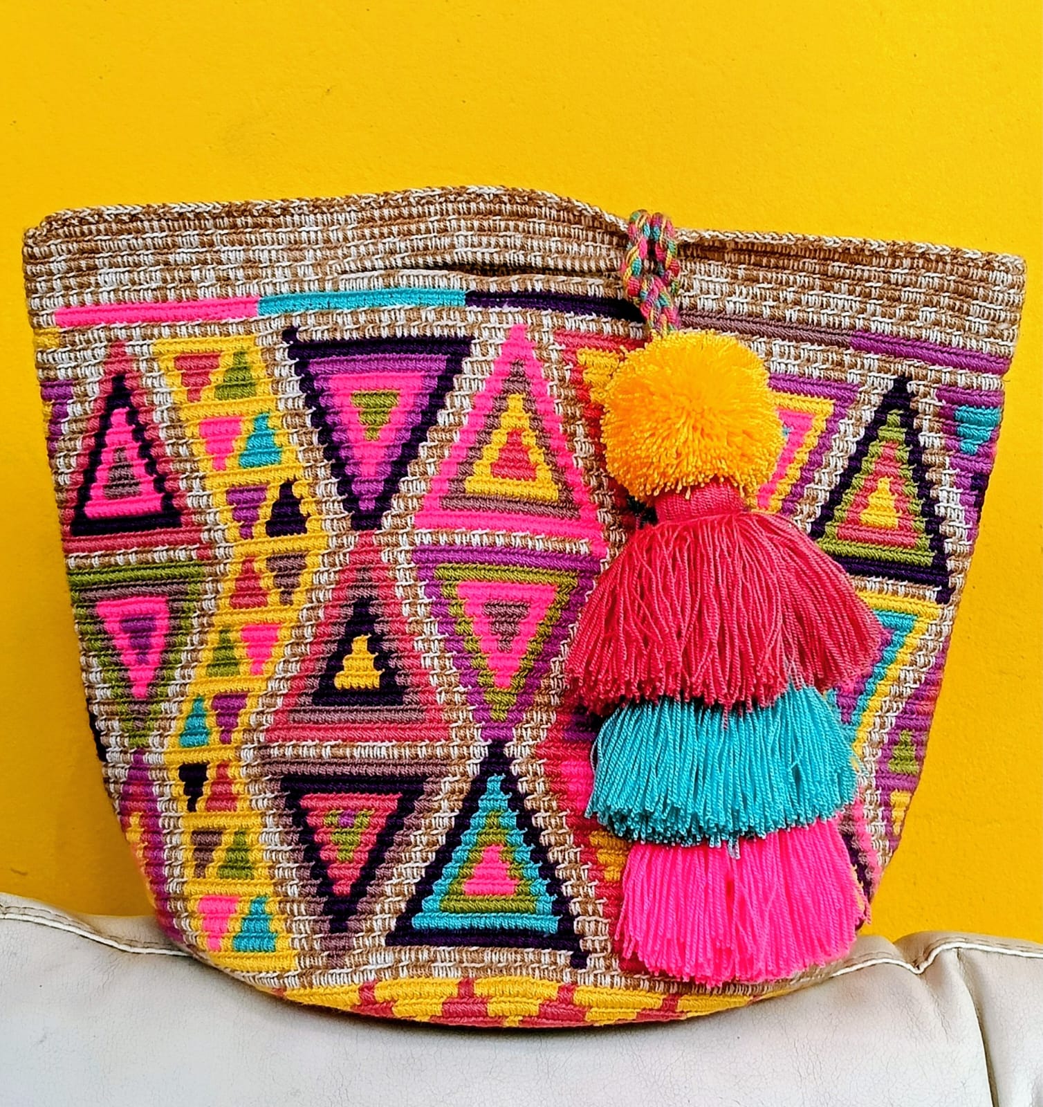 MANOS LIBRES WAYUU HECHO A MANO - Imagen 2