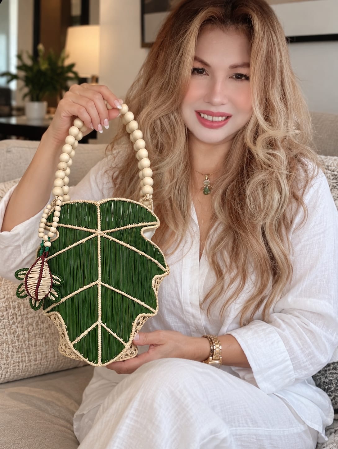BOLSO HOJA DE PALMA DE IRACA