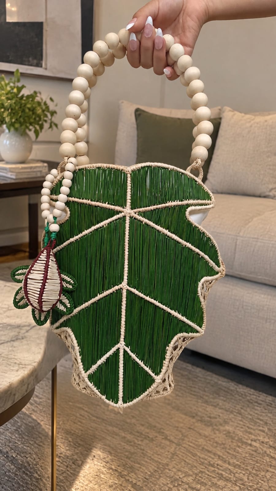 BOLSO HOJA DE PALMA DE IRACA - Imagen 2